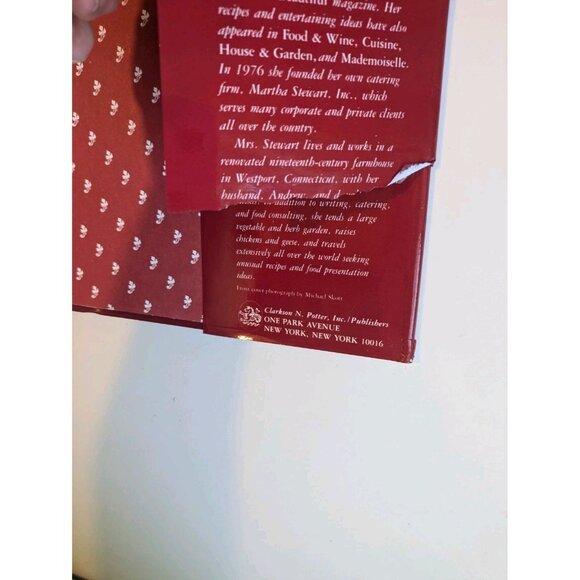 Martha Stewart Entertaining First Edition 1982 HC w/ Dustjacket Vintage Cookbook - Picture 8 of 16